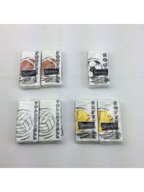 Swankie Sporting Theme Pocket Tissues 3-Ply 6 Packs Football Soccer Volleyball